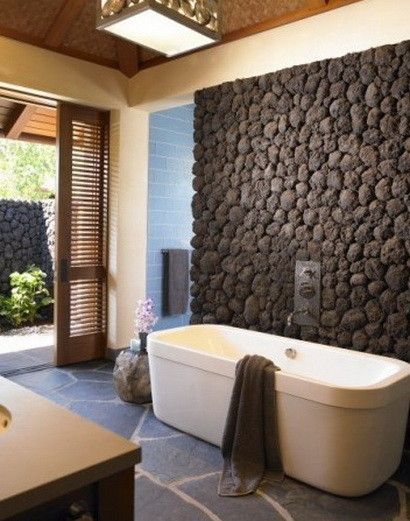 30 de idei de design de baie realizate din stone_19