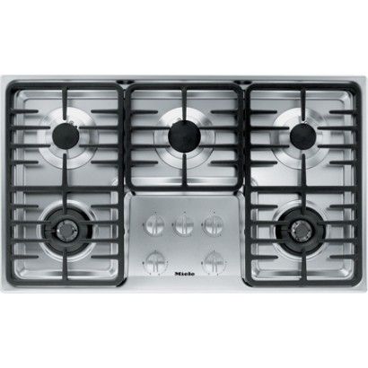 Piano cottura a gas in acciaio inossidabile da 36 '' Miele KM3475G