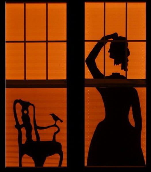 무서운 야외 할로윈 장식 및 Silhouettes_33