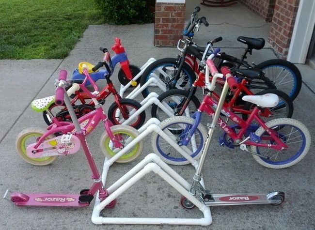 pvc stojan na bicykle