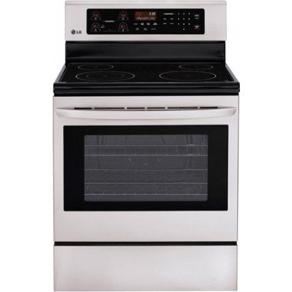 LG LRE3021ST 30 '6,3 куб.ф. Тегіс электрлік диапазон, 4 элемент