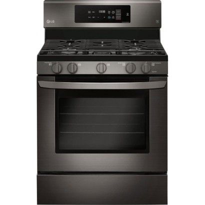 LG LRG3194BD Fogão a gás independente de 30 ', convecção, autolimpante - aço inoxidável preto