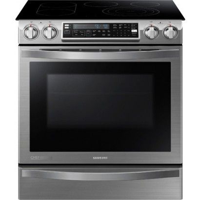 Samsung NE58H9950WS Chef Collection Inschuifbaar elektrisch bereik - roestvrij staal