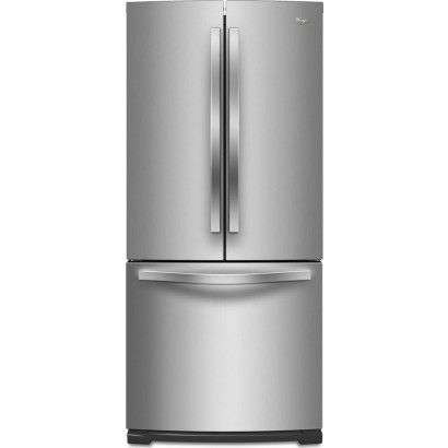 Whirlpool WRF560SMYM 29 1/2 '19,6 kuup. jala prantsuse uksekülmik, jäätise valmistaja - roostevaba teras