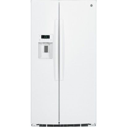 GE GSE25HGHWW 25,4 Cu. Ft. Chladnička Side-by-Side - biela