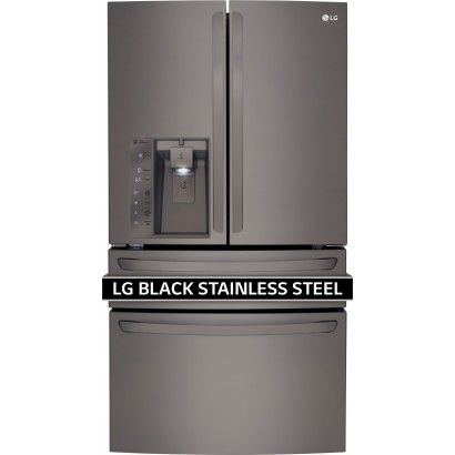 LG LMXC23746D 36 '22,7 cu. ft Counter Depth French Door - Svart ryðfríu stáli