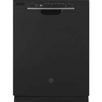 GE GDF630PGMBB 24 'trauku mazgājamā mašīna, 3. plaukts, pudeles strūklas, 50 dB - melna