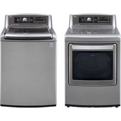 LG WT5680HVA ülemise koormusega pesumasin ja DLGX5681V gaasikuivati ​​komplekt
