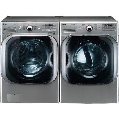 LG WM8100HVA Front Load Washer & DLGX8101V Dryer - Steam