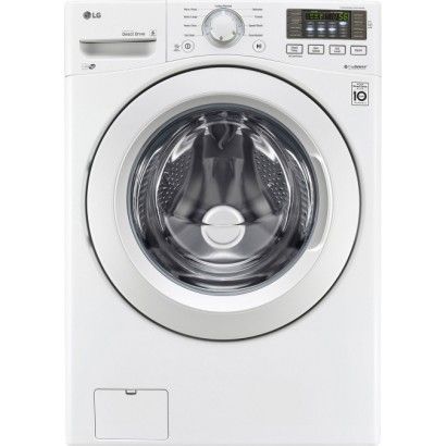 LG WM3080CW 27 '4.3 kub. pėdų priekinės apkrovos poveržlė - balta, „ENERGY STAR“